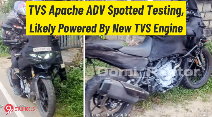 TVS Apache ADV Spotted Testing, Likely Powered By New TVS Engine TVS Apache ADV Spotted Testing, Likely Powered By New TVS Engine