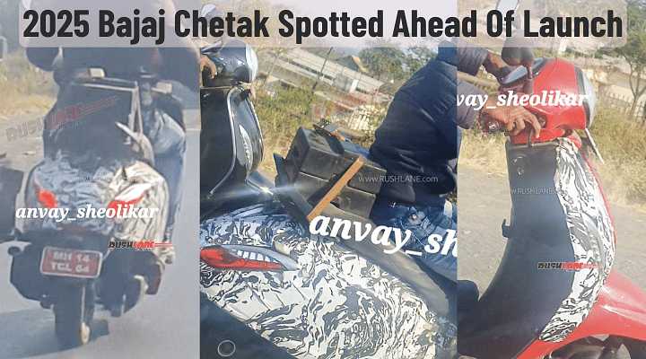 New 2025 Bajaj Chetak Electric Spotted On Test Ahead Of Launch - Details!