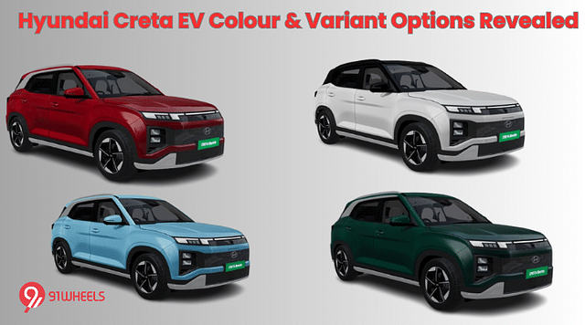 Hyundai Creta EV Colour & Variant Options Revealed - See Images!