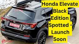 Honda Elevate Black Edition Spotted - Launch Soon