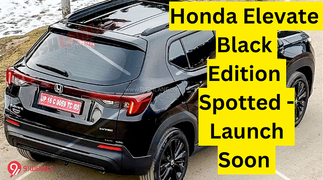 Honda Elevate Black Edition Spotted - Launch Soon