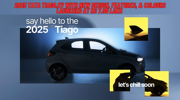 2025 Tata Tiago EV Launched, Gets New, Features, Design, & Updated Exterior