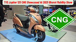 TVS Jupiter 125 CNG Showcased At Bharat Mobility Expo 2025