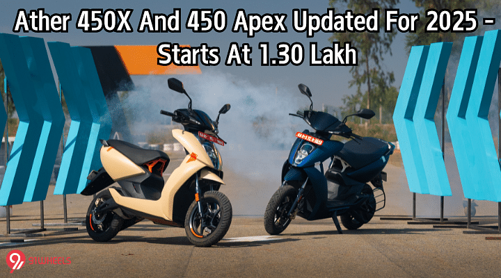 Ather 450X And 450 Apex Updated For 2025 - Starts At 1.30 Lakh