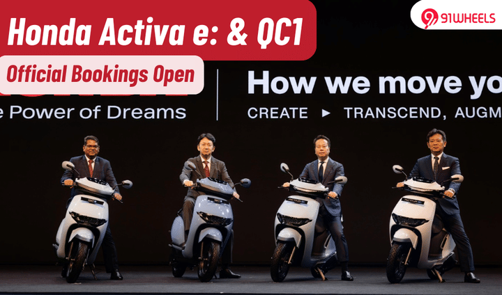 Honda Activa e: & QC1 Electric Scooter Bookings Officially Open Honda Activa e: & QC1 Electric Scooter Bookings Officially Open