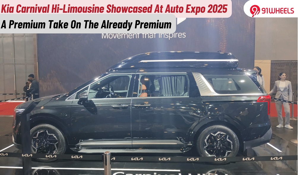 Kia Carnival Hi-Limousine Showcased At The Auto Expo; MPV Goes Premium