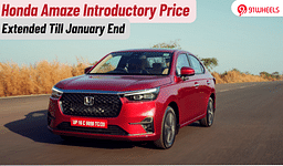 Honda Amaze Introductory Pricing Now Extended Till January 31