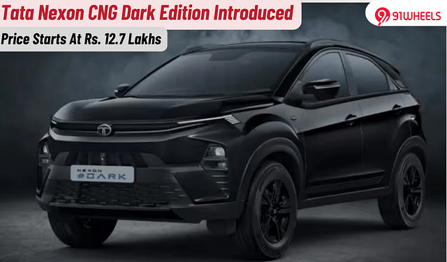 Tata Nexon CNG Dark Edition Priced At Rs 12.7 Lakhs