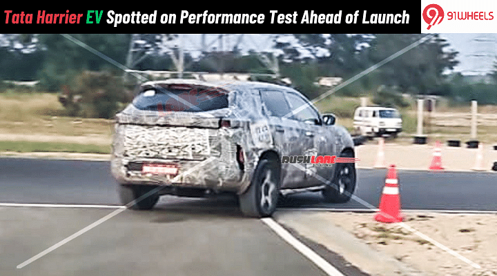 Tata Harrier EV Spotted on Performance Test Ahead of Launch: All Details Here