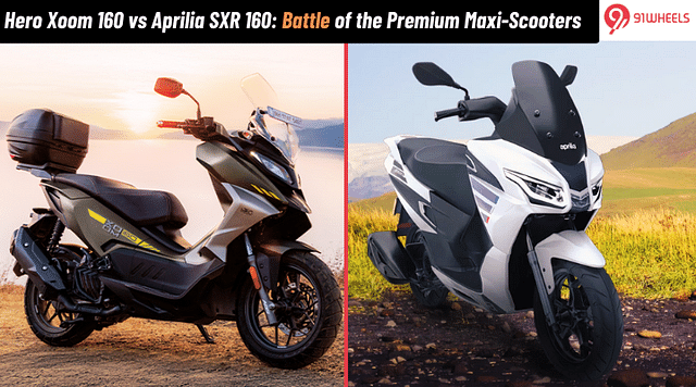 Hero Xoom 160 vs Aprilia SXR 160: Battle of the Premium Maxi-Scooters