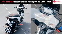 Hero Xoom 160 Scooter Spotted Testing: All We Know So Far