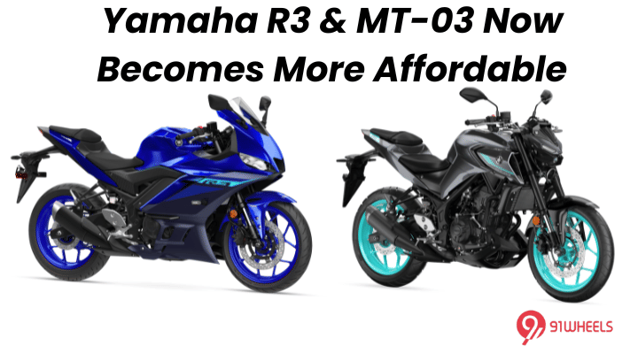 Yamaha R3 & MT-03 Receives Major Price Drop, Now Starts At Rs 3.5 Lakh Yamaha R3 & MT-03 Receives Major Price Drop, Now Starts At Rs 3.5 Lakh