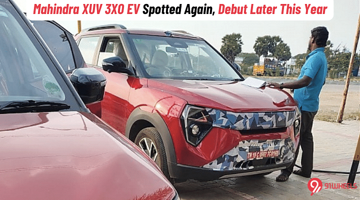 Mahindra XUV 3XO EV Spotted Again - Launch Expected Later This Year Mahindra XUV 3XO EV Spotted Again - Launch Expected Later This Year
