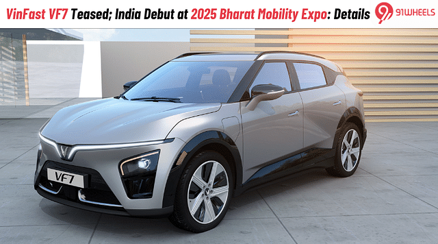 VinFast VF7 Teased; India Debut at 2025 Bharat Mobility Expo: Details