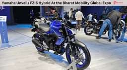 Yamaha Unveils FZ-S Hybrid At the Bharat Mobility Global Expo