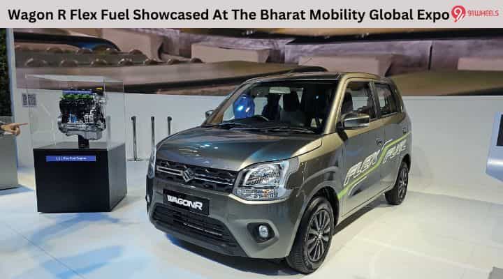 Maruti Wagon R Flex Fuel Showcased At The Bharat Mobility Global Expo Maruti Wagon R Flex Fuel Showcased At The Bharat Mobility Global Expo