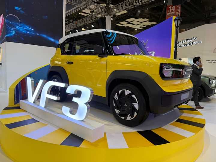 VinFast VF3 Showcased At 2025 Bharat Mobility Global Expo! VinFast VF3 Showcased At 2025 Bharat Mobility Global Expo!
