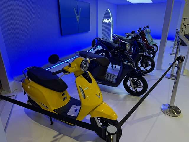 VinFast Electric Scooter Range Shown At 2025 Bharat Mobility Global Expo!