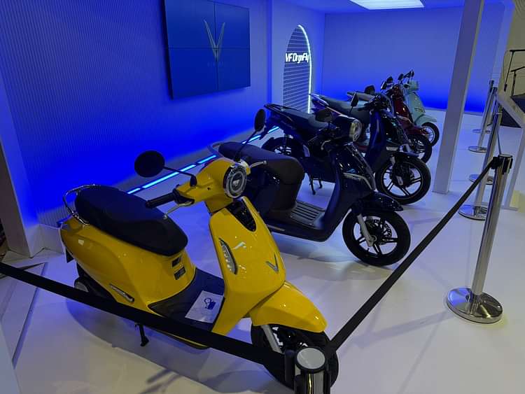 VinFast Electric Scooter Range Shown At 2025 Bharat Mobility Global Expo!