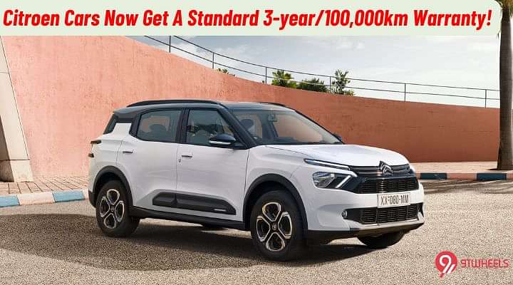 Citroen Cars Will Now Come With A 3 Year/1,00,000km Standard Warranty!