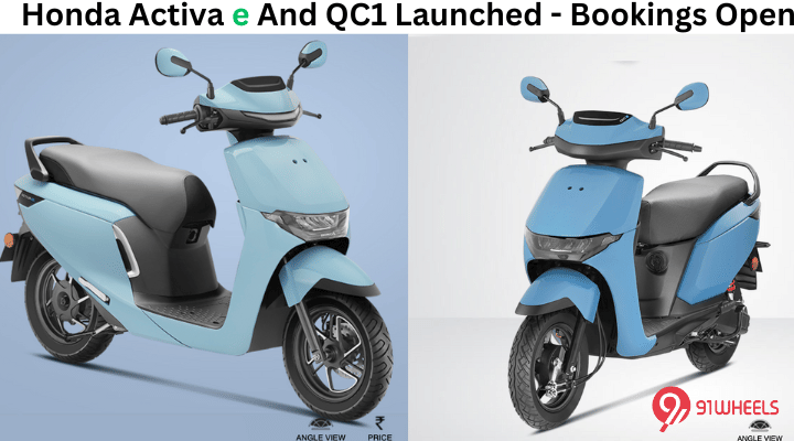 Honda Activa e And QC1 Launched - Bookings Open Honda Activa e And QC1 Launched - Bookings Open