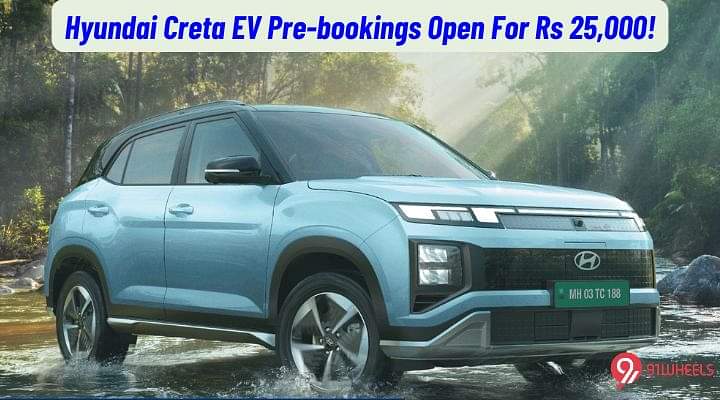 Hyundai Creta EV Pre-bookings Open For Rs 25,000!