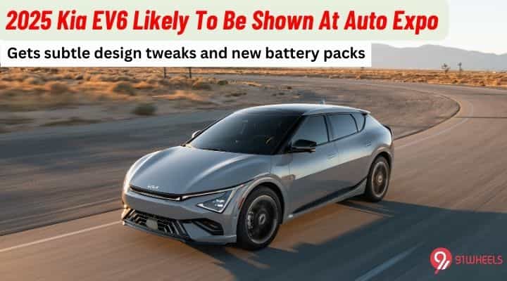 Kia EV6 Facelift Likely To Be Shown At The 2025 Auto Expo Kia EV6 Facelift Likely To Be Shown At The 2025 Auto Expo