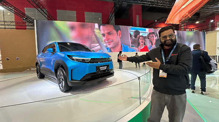 Toyota Urban Cruiser EV Showcased At 2025 Bharat Mobility Global Expo