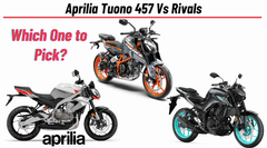 Aprilia Tuono 457 Vs Rivals: Comparison of the Best Sub-500cc Naked Beasts in India