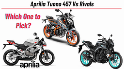 Aprilia Tuono 457 Vs Rivals: Comparison of the Best Sub-500cc Naked Beasts in India