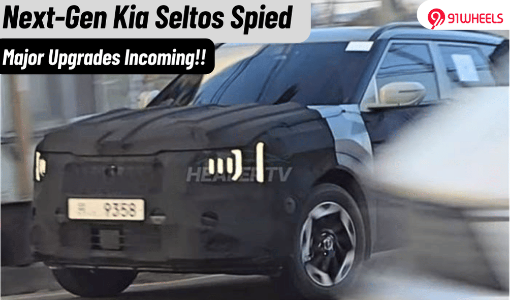 Next-Gen Kia Seltos Spied With New Headlamp Design & More! Next-Gen Kia Seltos Spied With New Headlamp Design & More!