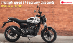 Triumph Speed T4 Gets Discounts Of Upto Rs. 18,000 In February 2025 Triumph Speed T4 Gets Discounts Of Upto Rs. 18,000 In February 2025
