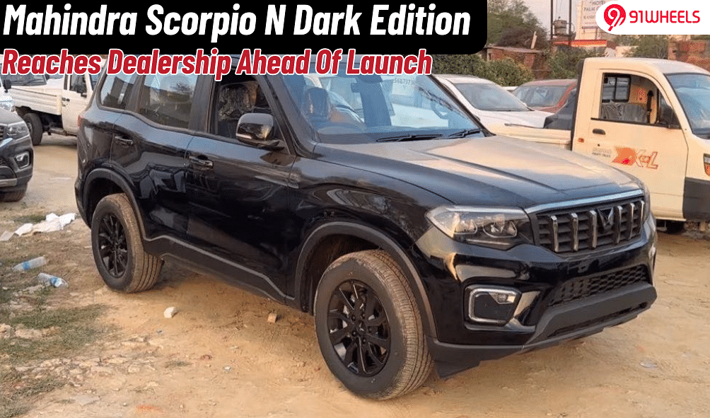 Mahindra Scorpio N Black Edition Spied In Full Ahead Of Launch