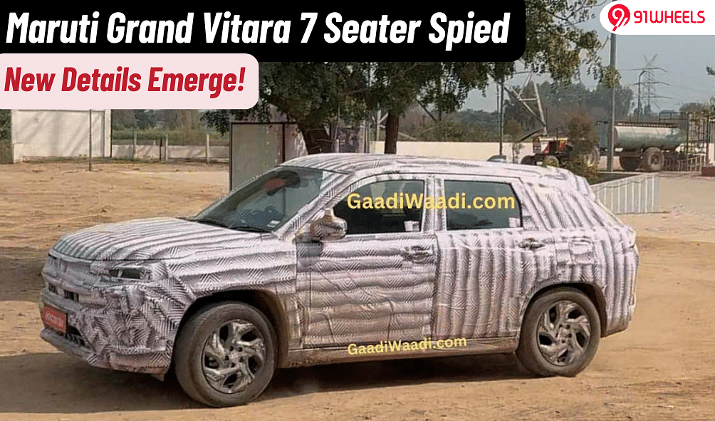 Maruti Grand Vitara 7 Seater Spied Again: New Details Emerge