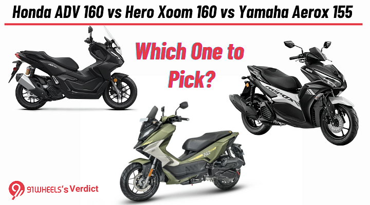 Honda ADV 160 vs Hero Xoom 160 vs Yamaha Aerox 155: Maxi Scooter Hatrick in India: Who Will Win?