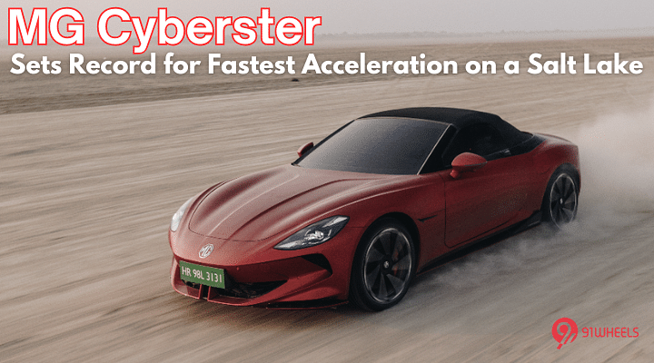 MG Cyberster EV Sets Record for Fastest Acceleration on a Salt Lake