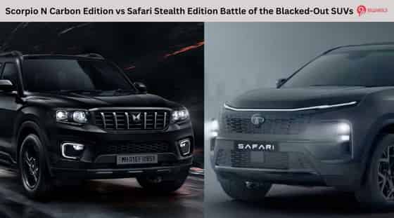 Scorpio N Carbon Edition vs Safari Stealth Edition Battle of the Blacked-Out SUVs