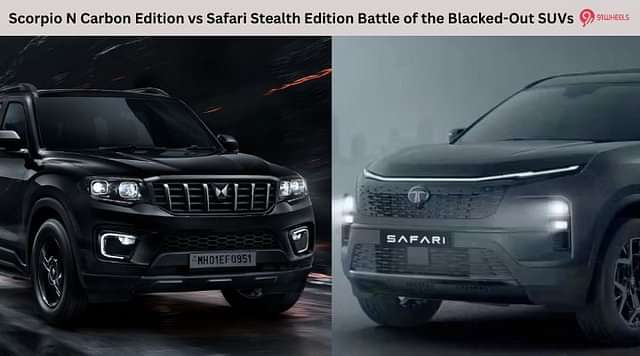 Scorpio N Carbon Edition vs Safari Stealth Edition Battle of the Blacked-Out SUVs