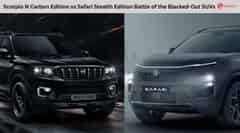 Scorpio N Carbon Edition vs Safari Stealth Edition Battle of the Blacked-Out SUVs Scorpio N Carbon Edition vs Safari Stealth Edition Battle of the Blacked-Out SUVs