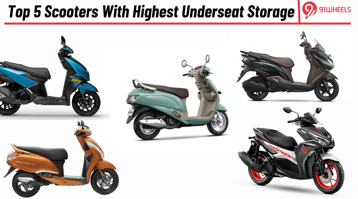 Top 5 Scooters With Highest Underseat Storage: Check Full List