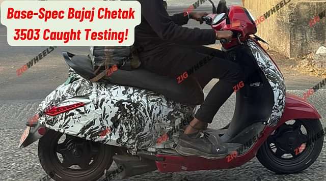 Is This The Bajaj Chetak 3503? Base Variant Caught Testing