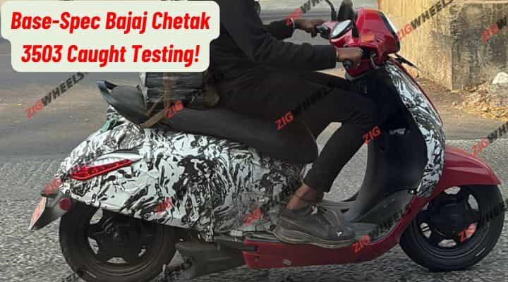 Is This The Bajaj Chetak 3503? Base Variant Caught Testing Is This The Bajaj Chetak 3503? Base Variant Caught Testing