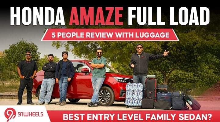 Honda Amaze Five People Review With Luggage; The Actual Best Compact Sedan?