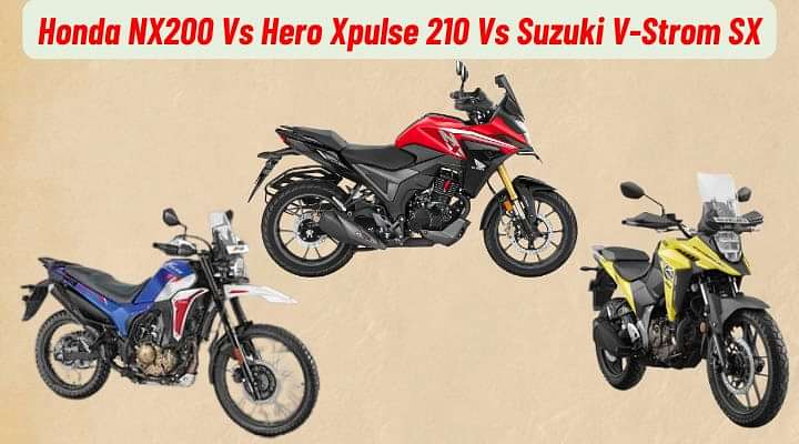 Honda NX200 Vs Hero Xpulse 210 Vs Suzuki V-Strom SX: Which Dual-Sport Bike To Choose?