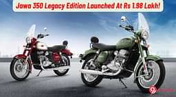 Jawa 350 Legacy Edition Launched, Prices Start From Rs 1.98 Lakh!