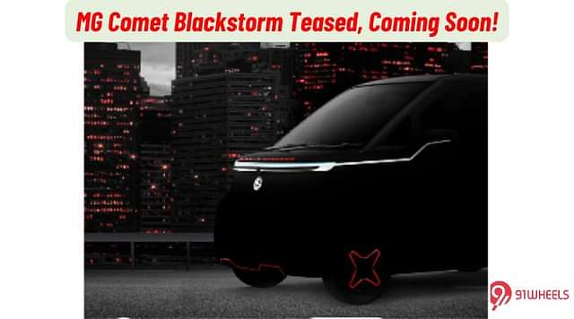 MG Comet Blackstorm Teased, Coming Soon