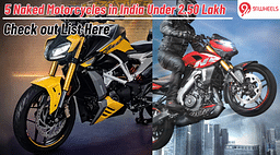 5 Naked Motorcycles in India Under 2.50 Lakh: Check out the List Here