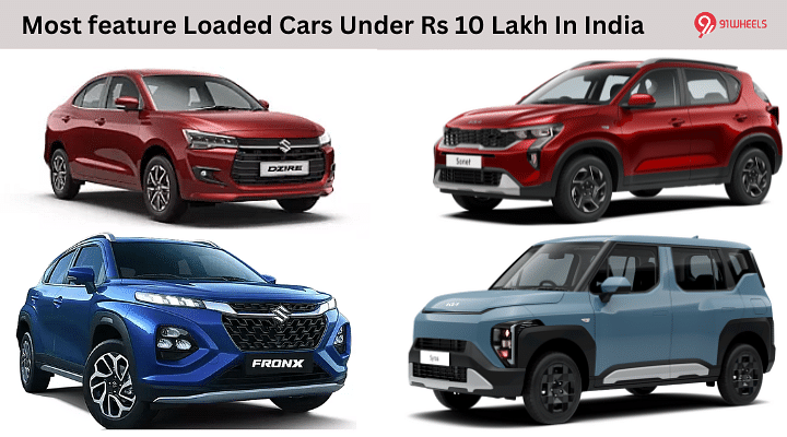 Most feature Loaded Cars Under Rs 10 Lakh In India