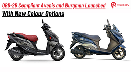 Suzuki Motorcycle India Rolls Out OBD-2B Compliant Avenis and Burgman with New Colour Options