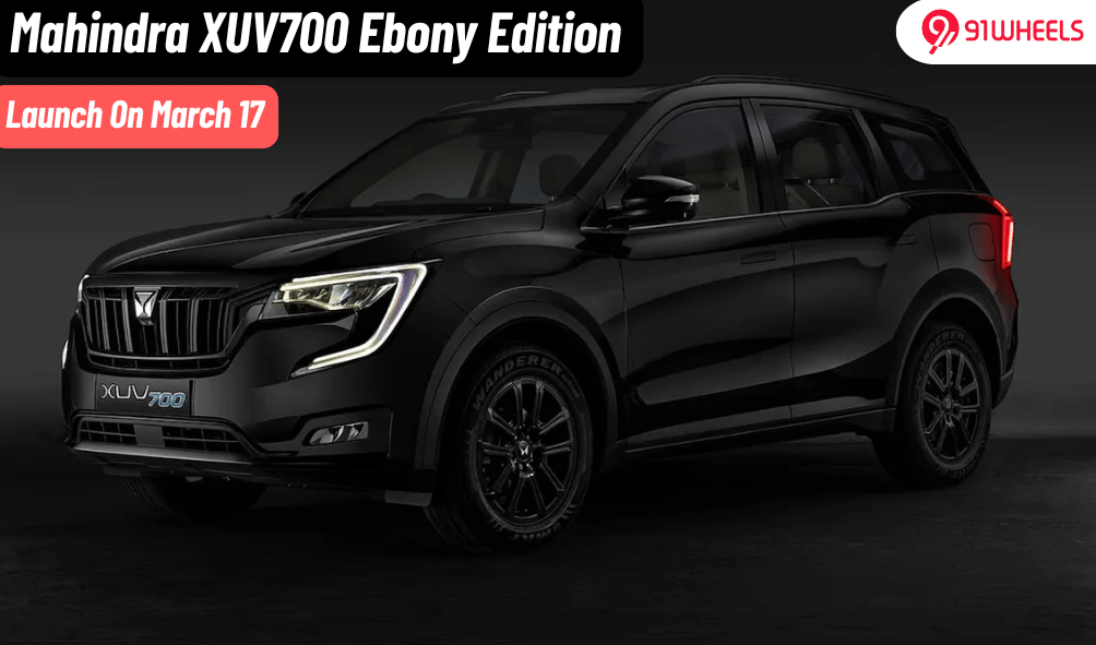 Mahindra XUV700 Ebony Edition Teased- Launch On March 17 Mahindra XUV700 Ebony Edition Teased- Launch On March 17